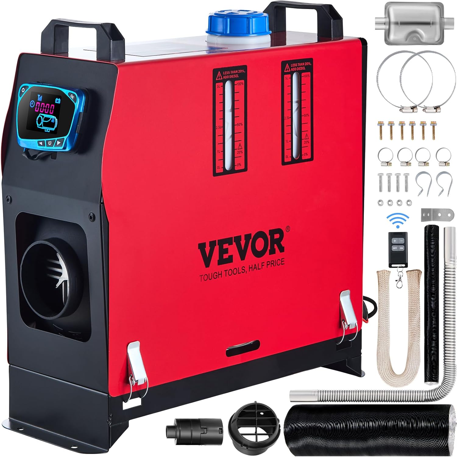 VEVOR 8KW Diesel Air Heater with Remote Control for Vehicles