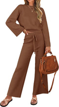 ZESICA Women's 2 Piece Knit Lounge Set - Stylish Cozy Match