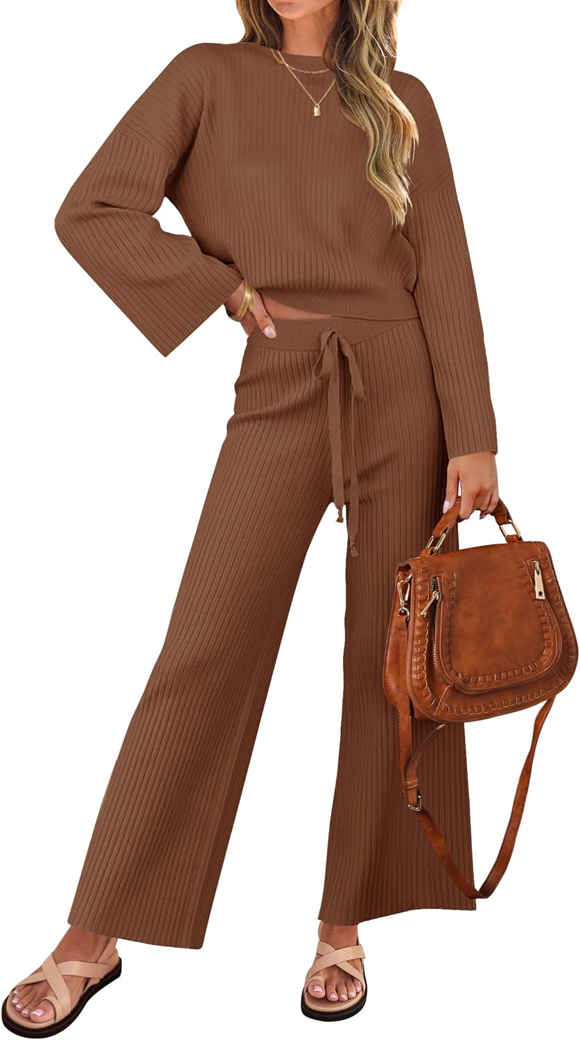 ZESICA Women's 2 Piece Outfits Set for Casual Comfort and Style