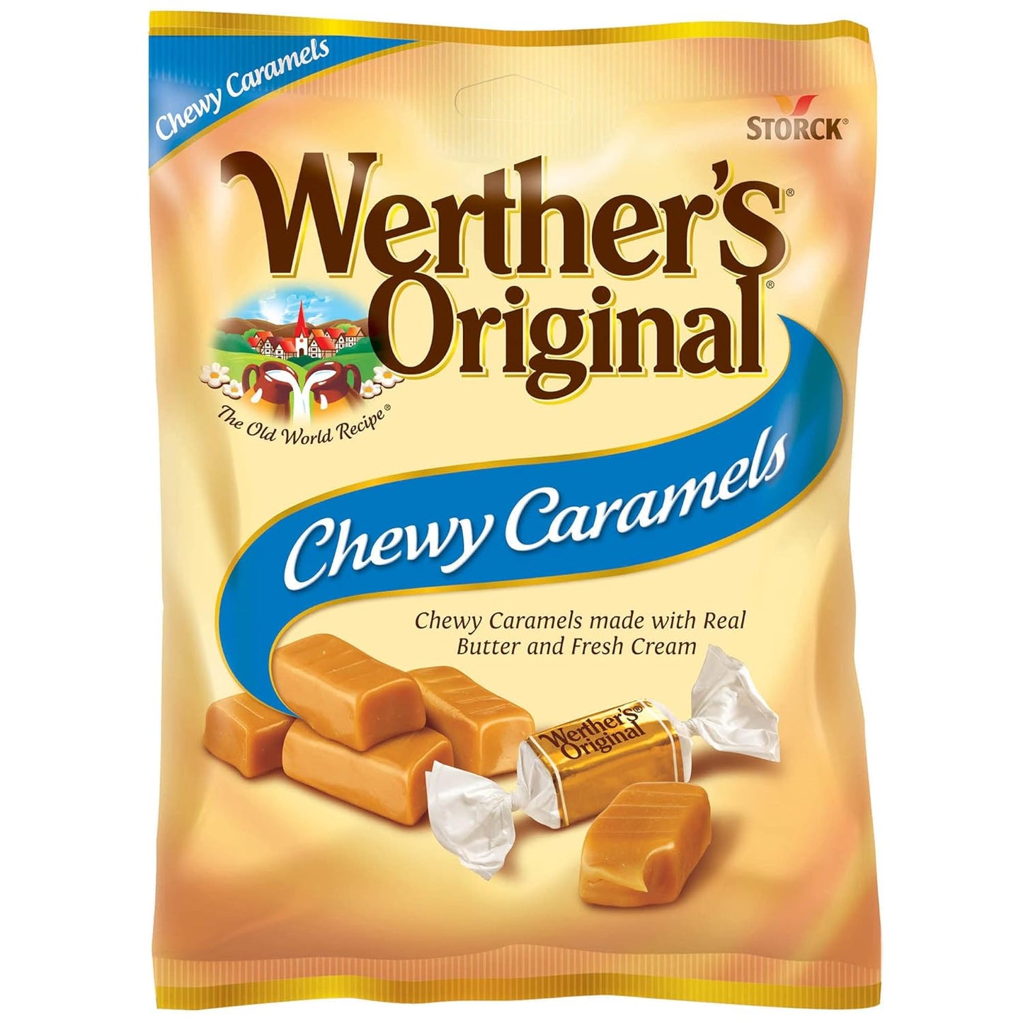 Werther's Original Chewy Caramel Candy - 12 Pack of 5 Oz Bags
