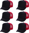 Polyester Foam Front Trucker Hats Bulk Pack - High Crown, Mesh Back