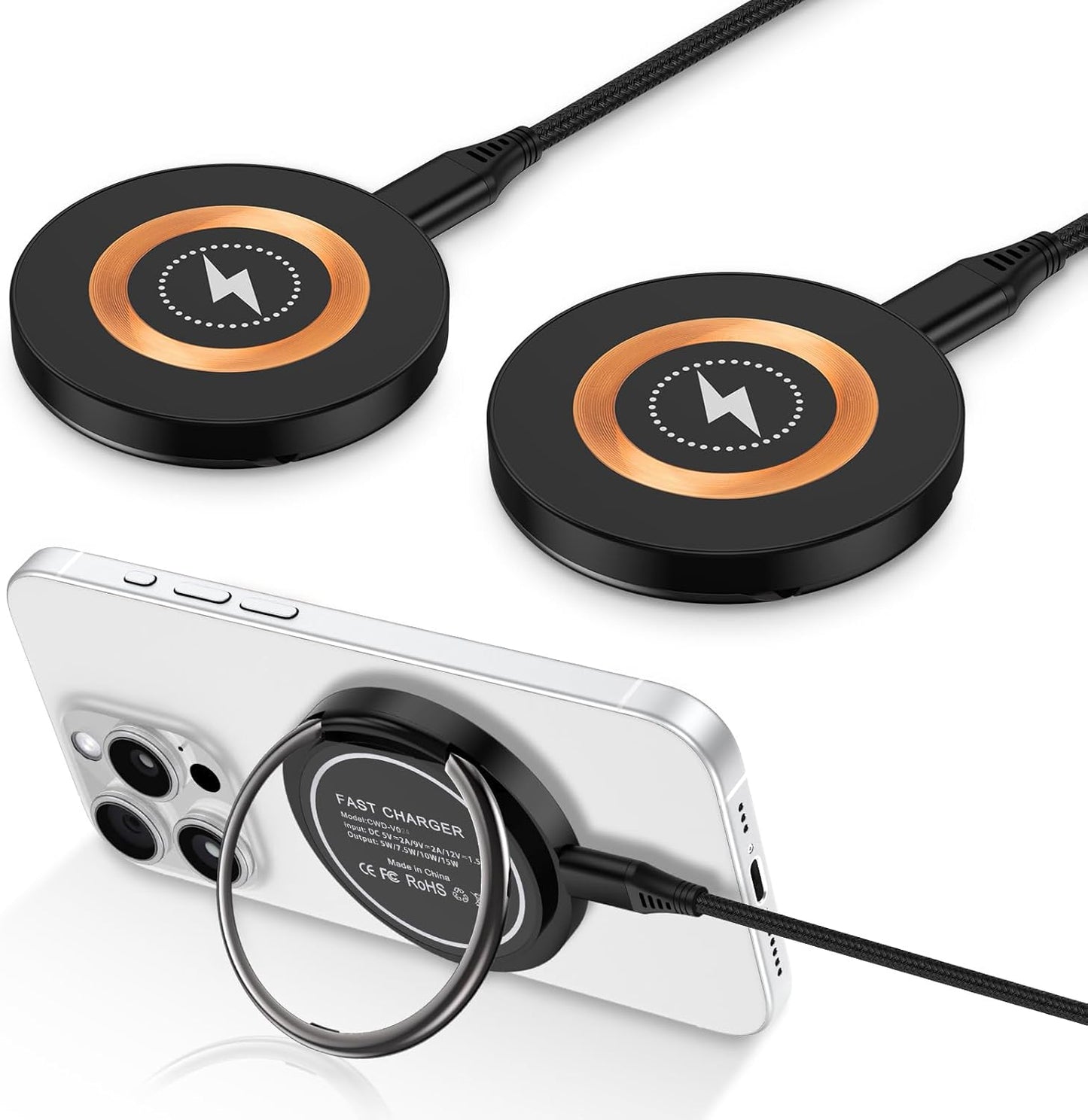 15W Wireless Fast Charger: Dual Compatibility