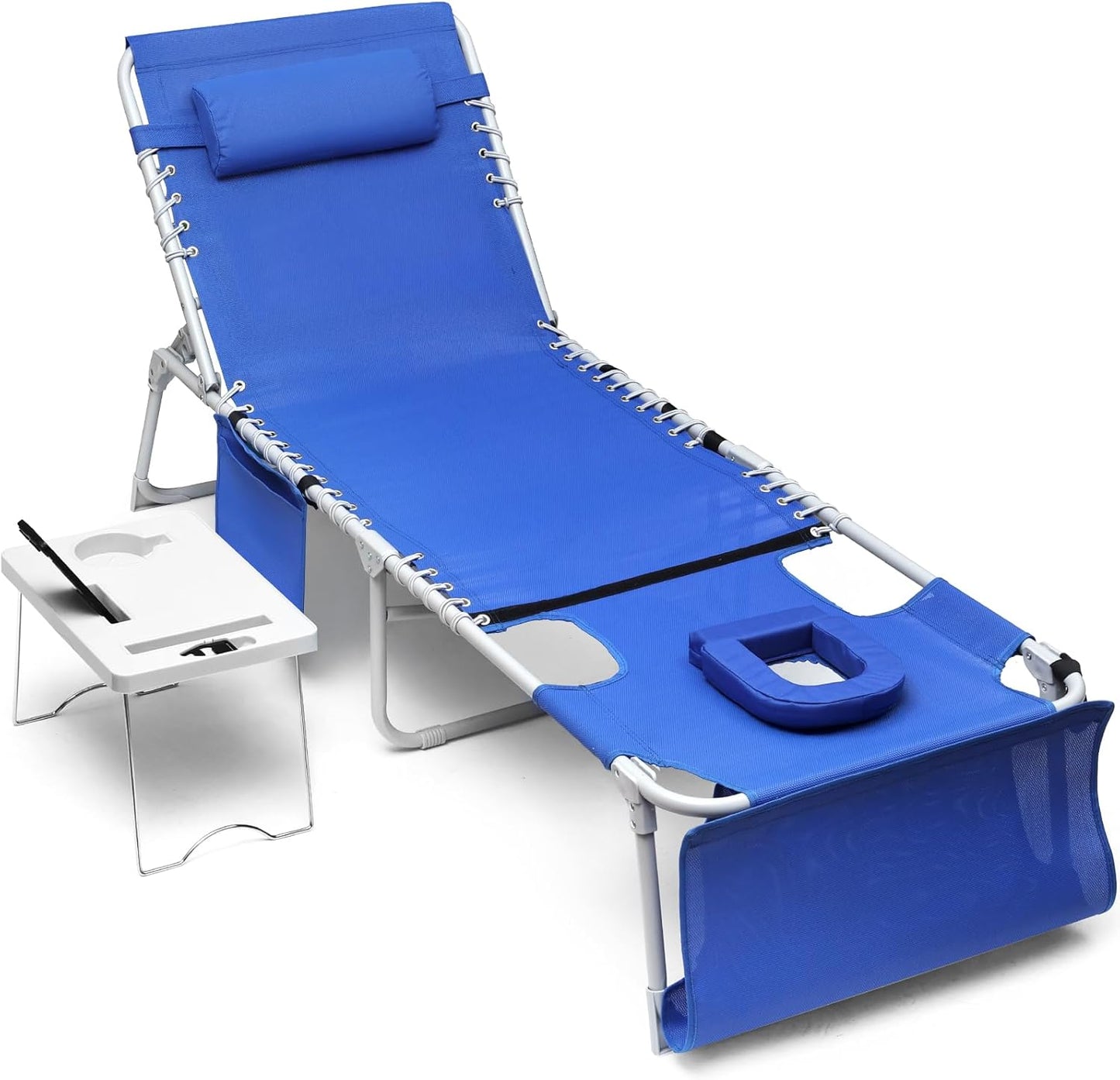 3-in-1 Sun Tanning Chair with Face Holes for Ultimate Relaxation