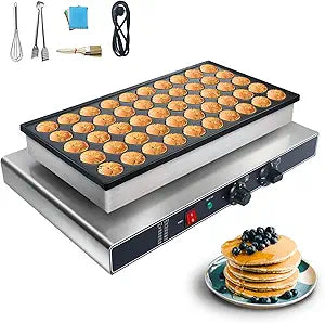 110V Mini Pancakes Maker for Home and Commercial Use