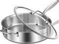 Whole Body Tri-Ply Stainless Steel 12 in Saute Pan with Lid - Even