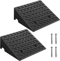 Rubber Curb Ramps 6 in 2 Pack - Heavy Duty 4-Ton Capacity