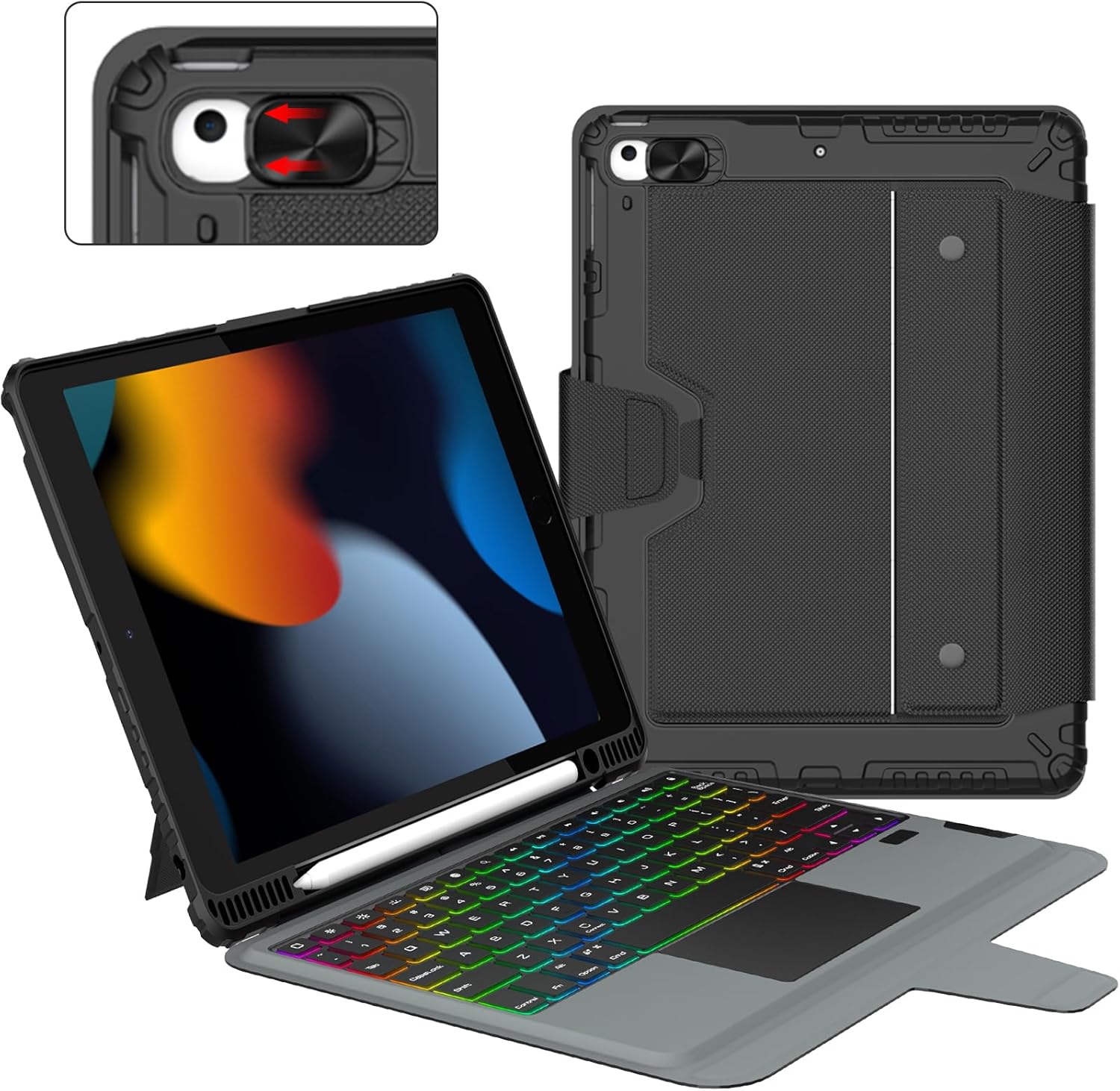 Nillkin iPad 9th Generation Case with Keyboard and Trackpad