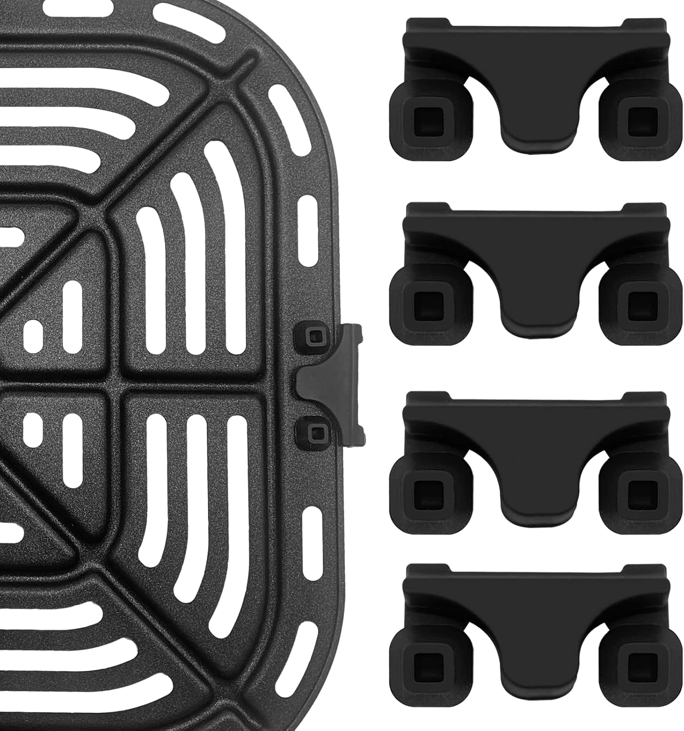 4 Pack Silicone Bumpers: Prevent Air Fryer Basket Damage