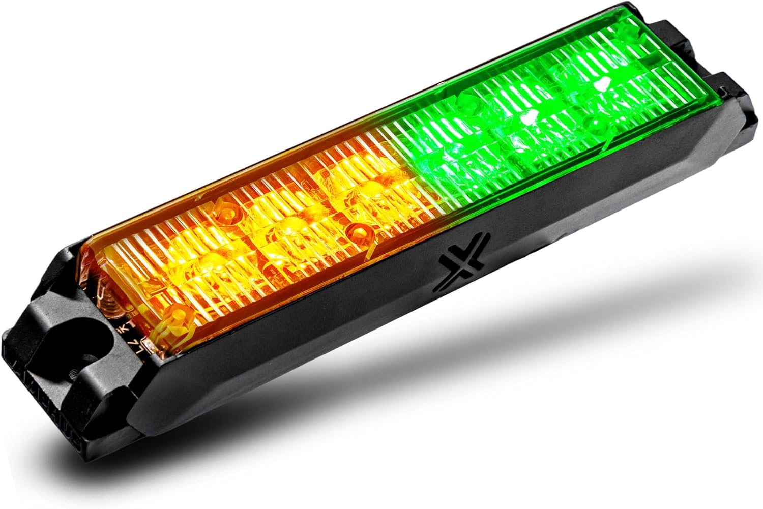 NanoFlare 5in 6W Amber Green LED Strobe Light for Emergency Vehicles