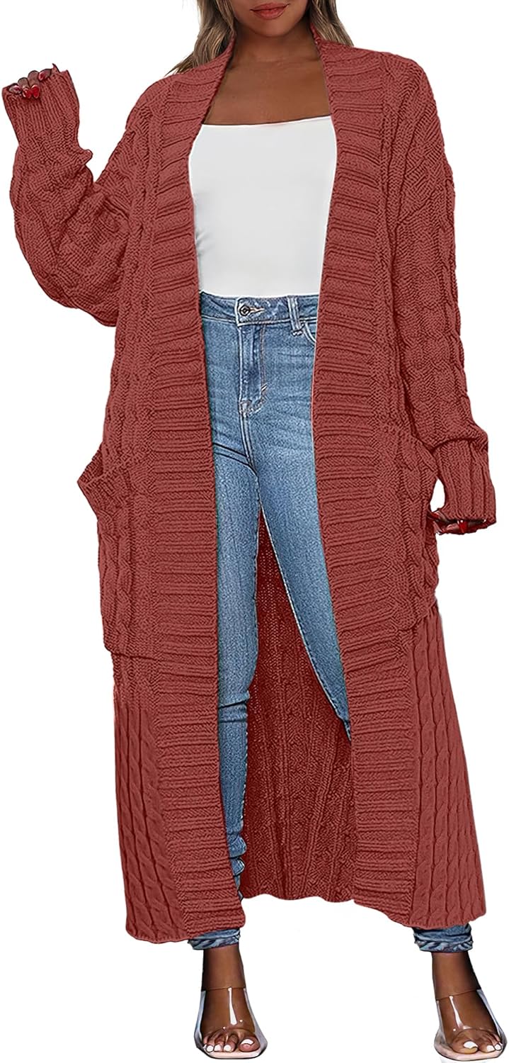 Caracilia Womens Long Cardigan Sweaters for Fall 2025 Style