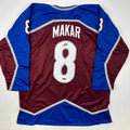 Facsimile Autographed Cale Makar Colorado Maroon Reprint Laser Auto