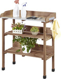 Outdoor Garden Potting Bench Table - Compact Durable Workstation