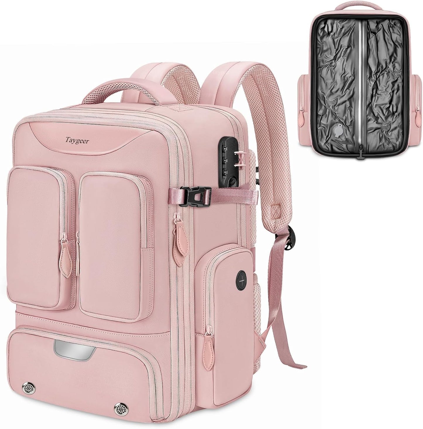 Taygeer Vacuum Backpack: Expandable Compression Travel Pack