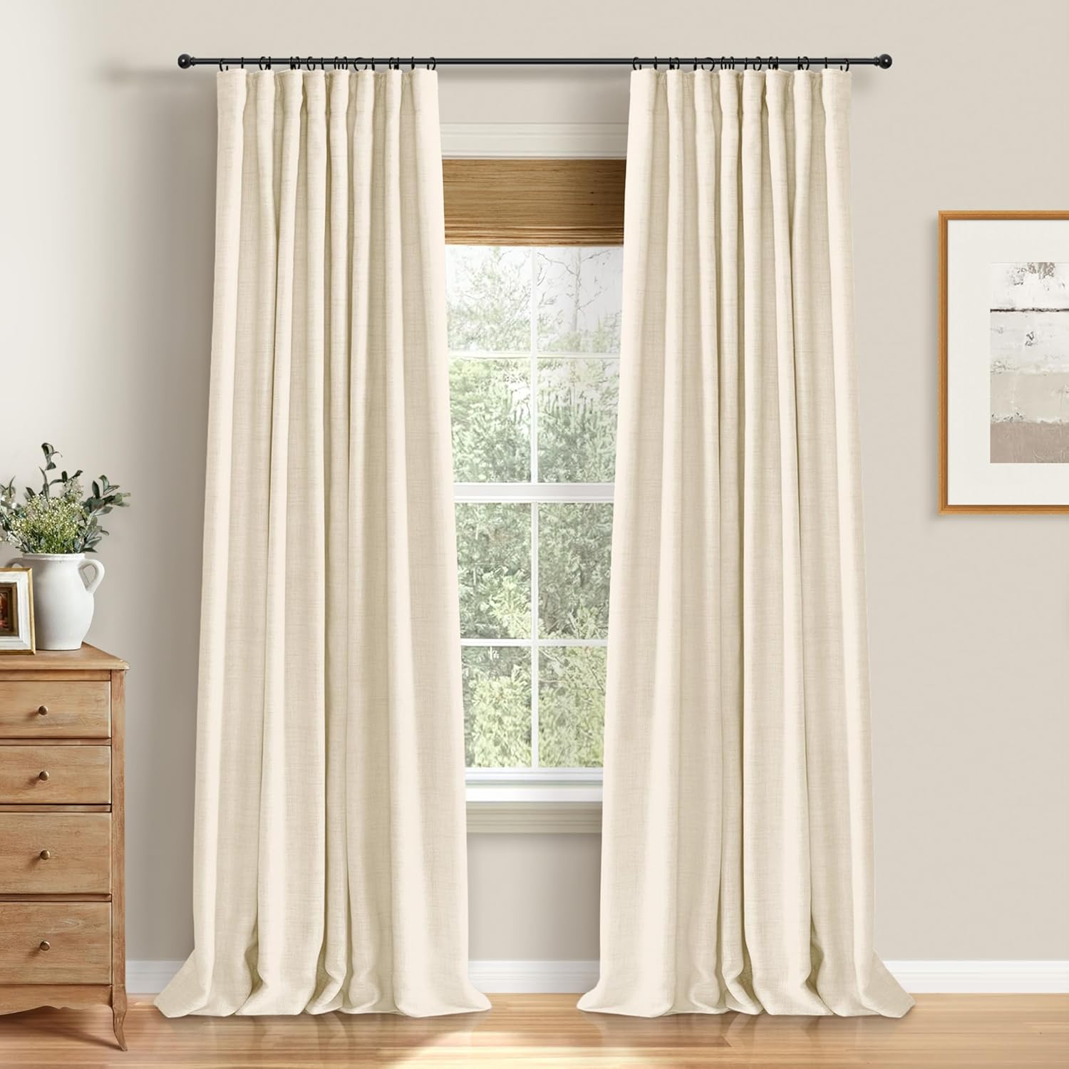 100% Blackout Shield Blackout Curtains for Bedroom 84 in Length