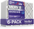 14x18x1 MERV 8 Air Filter (6-Pack) - Dust & Pet Defense