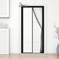 Adjustable Transparent Insulated Door Curtain Magnetic Screen Door