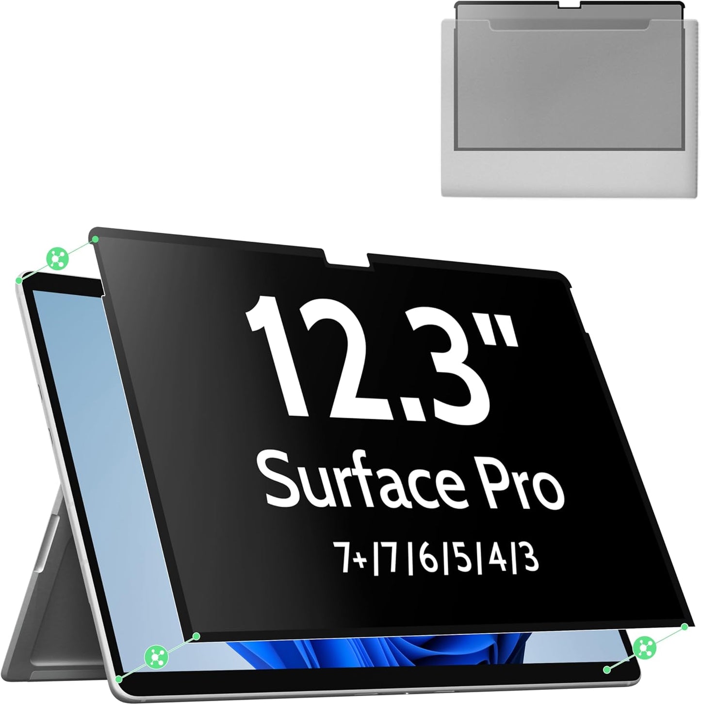 Nano Privacy Screen Protector for Microsoft Surface Pro 7 Series