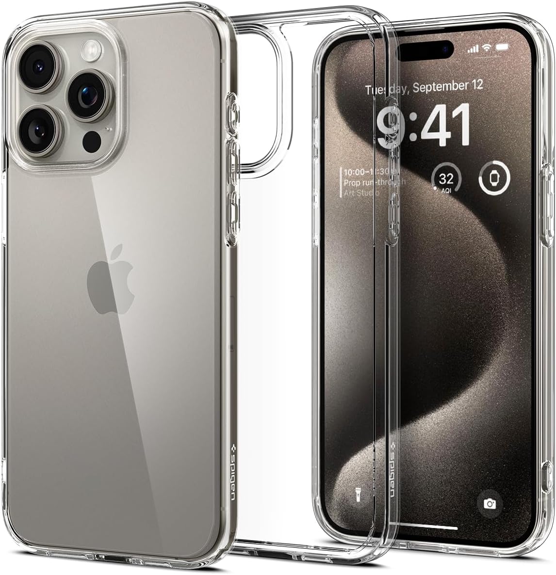 Spigen iPhone 15 Pro Max Case - Ultra Hybrid Crystal Clear Design