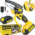 Mini Chainsaw Cordless with Oiler - Portable 4 in Handheld Tool
