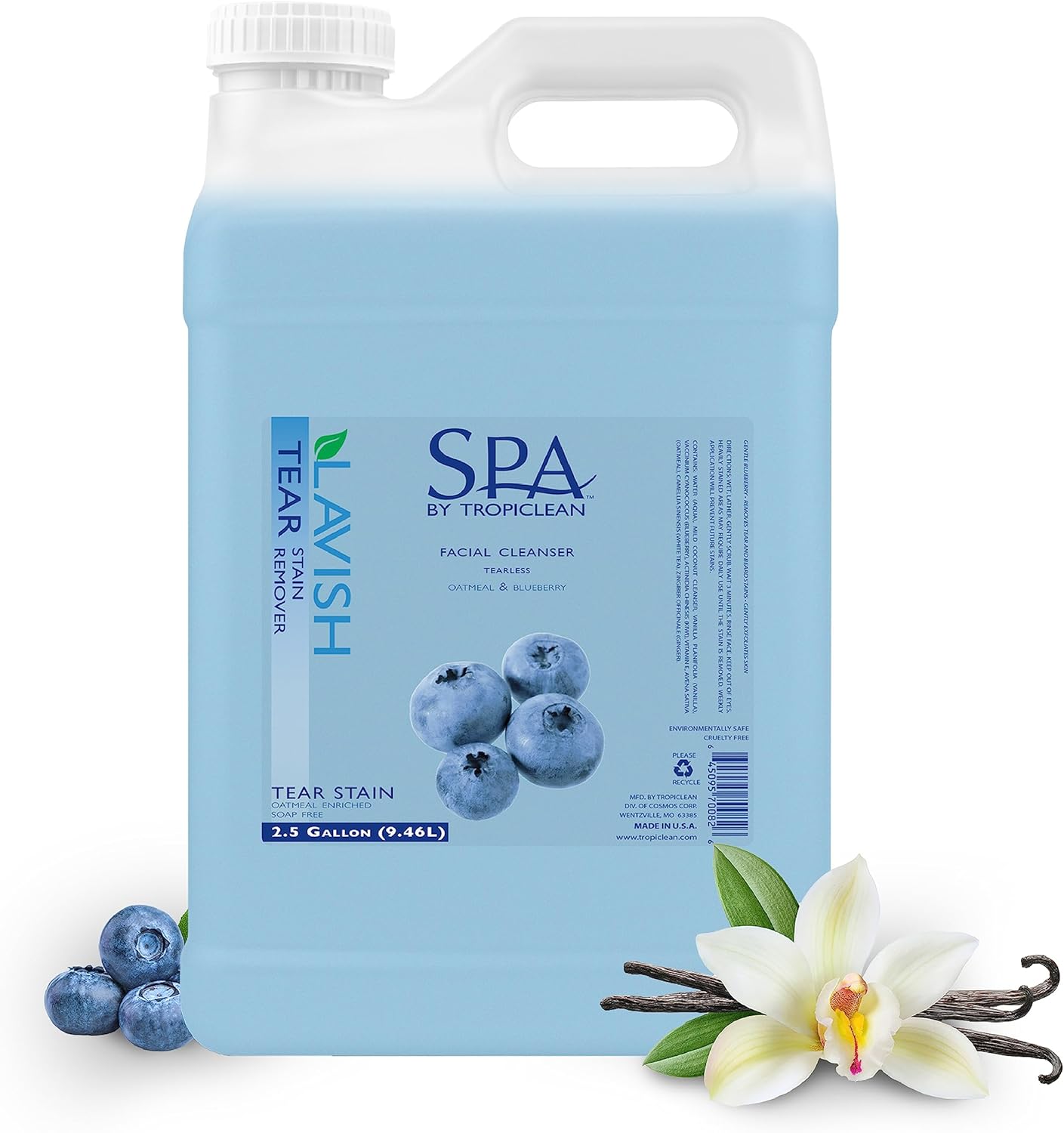 Tear Stain Remover for Dogs - TropiClean Blueberry Facial Shampoo