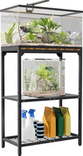 20 Gallon Aquarium Stand with Adjustable 3-Tier Shelf - Space Saving