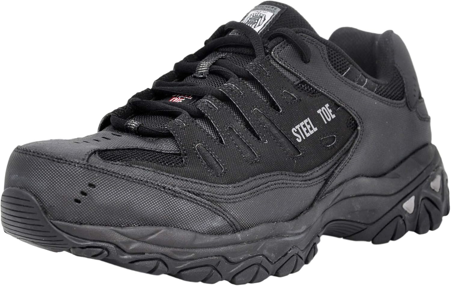 Skechers Mens Cankton Steel Toe Construction Shoe for Comfort