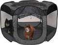 Portable Pet Playpen for Dogs & Cats - X-Large Foldable Mesh Pen