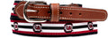 StadiumSpot Web Leather Mens Belt - Comfortable Licensed Fan Belt use