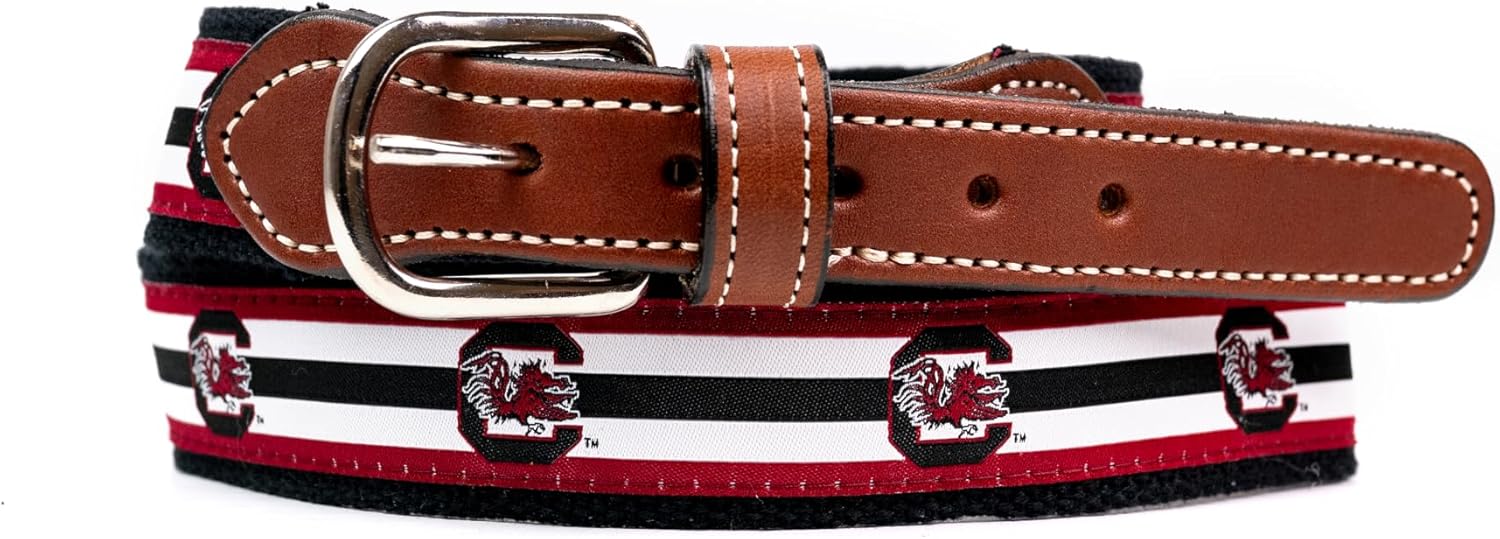 StadiumSpot Web Leather Mens Belt for All-Day Comfort and Style