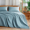 Queen Size 100% Cotton Sheets Set - 600 TC Luxury French Blue
