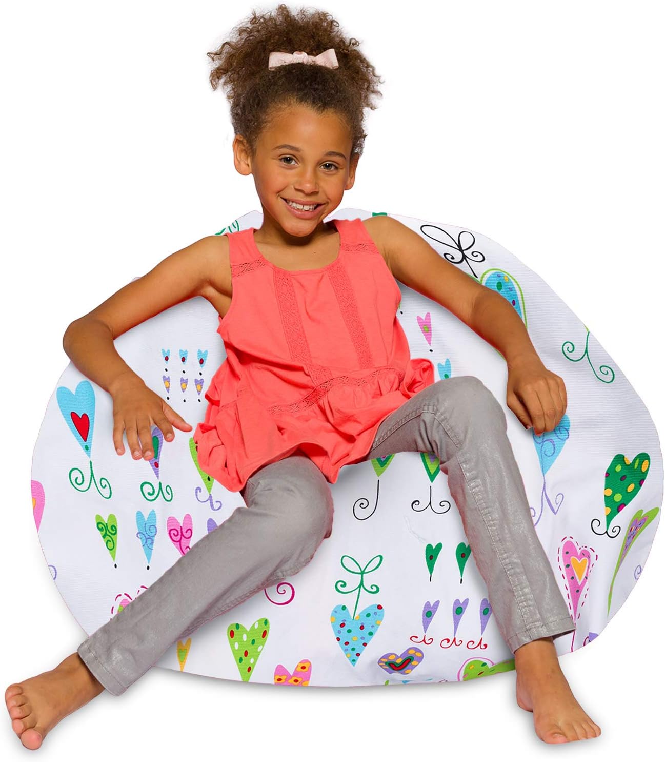 Posh Creations Bean Bag Chair for Kids and Adults - 38in Comfort