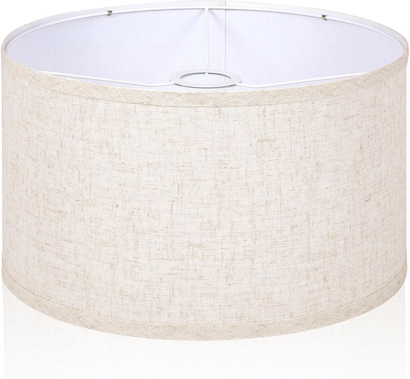 OUTON Beige Drum Lamp Shades for Floor and Table Lamps