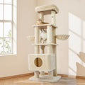 65in Heavy Duty Cat Tree Tower for Large Cats - Upgraded Beige
