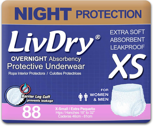 Ultimate Leak Protection: LivDry XS Incontinence Underwear