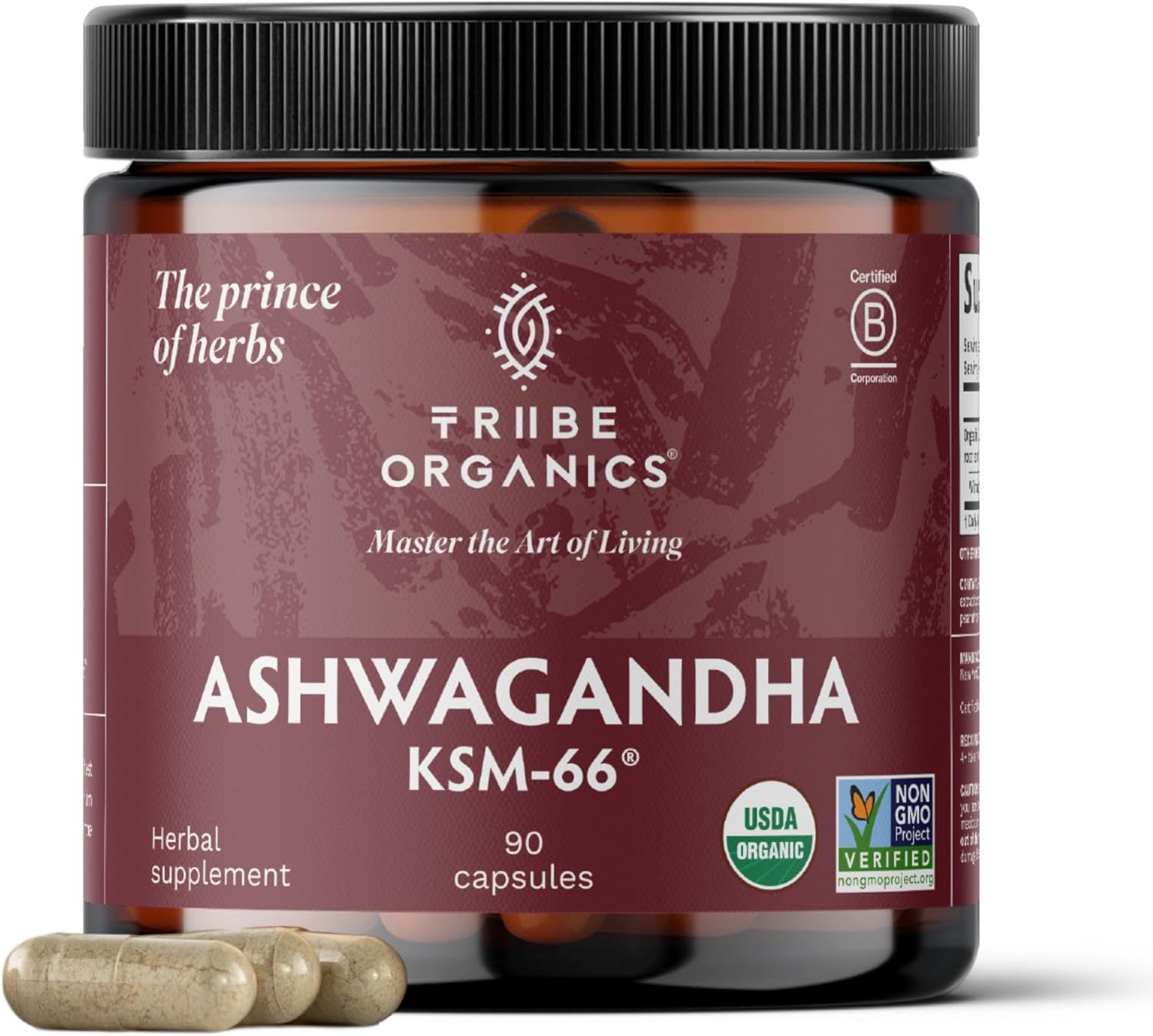 KSM 66 Ashwagandha Organic Root Powder for Mood and Energy