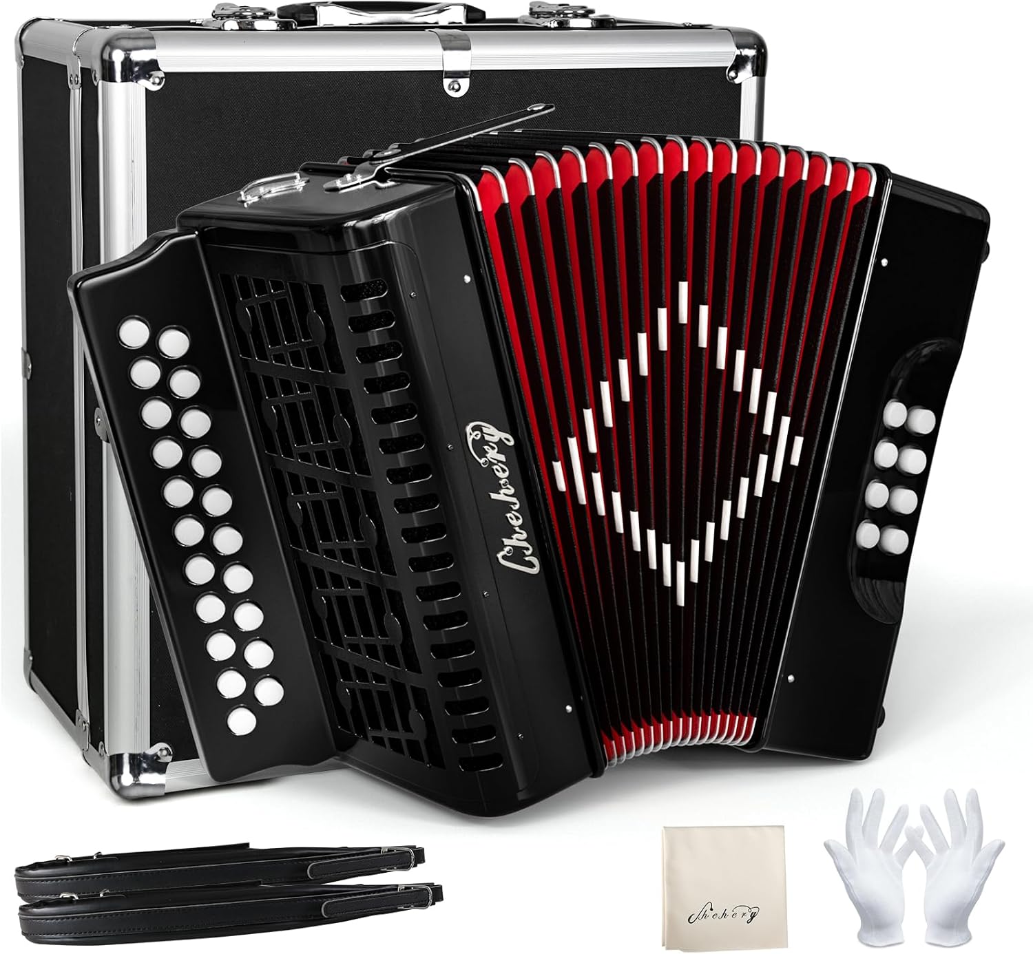 21 Keys 8 Bass Accordion for Beginners and Professionals