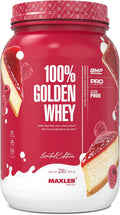 Maxler 100% Golden Whey Protein - 24g Protein per Serving Raspberry