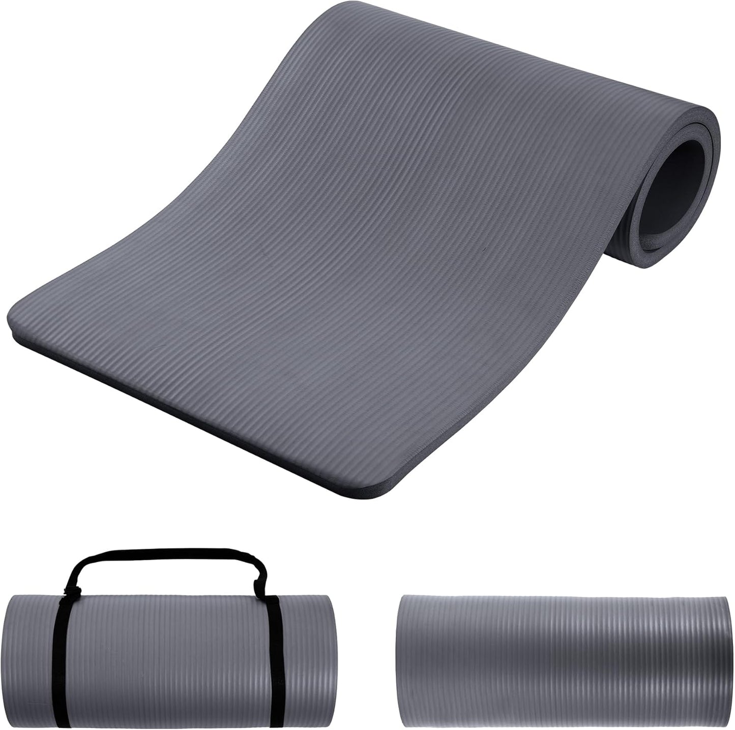 BalanceFrom 1-Inch Premium Yoga Mat for Ultimate Comfort