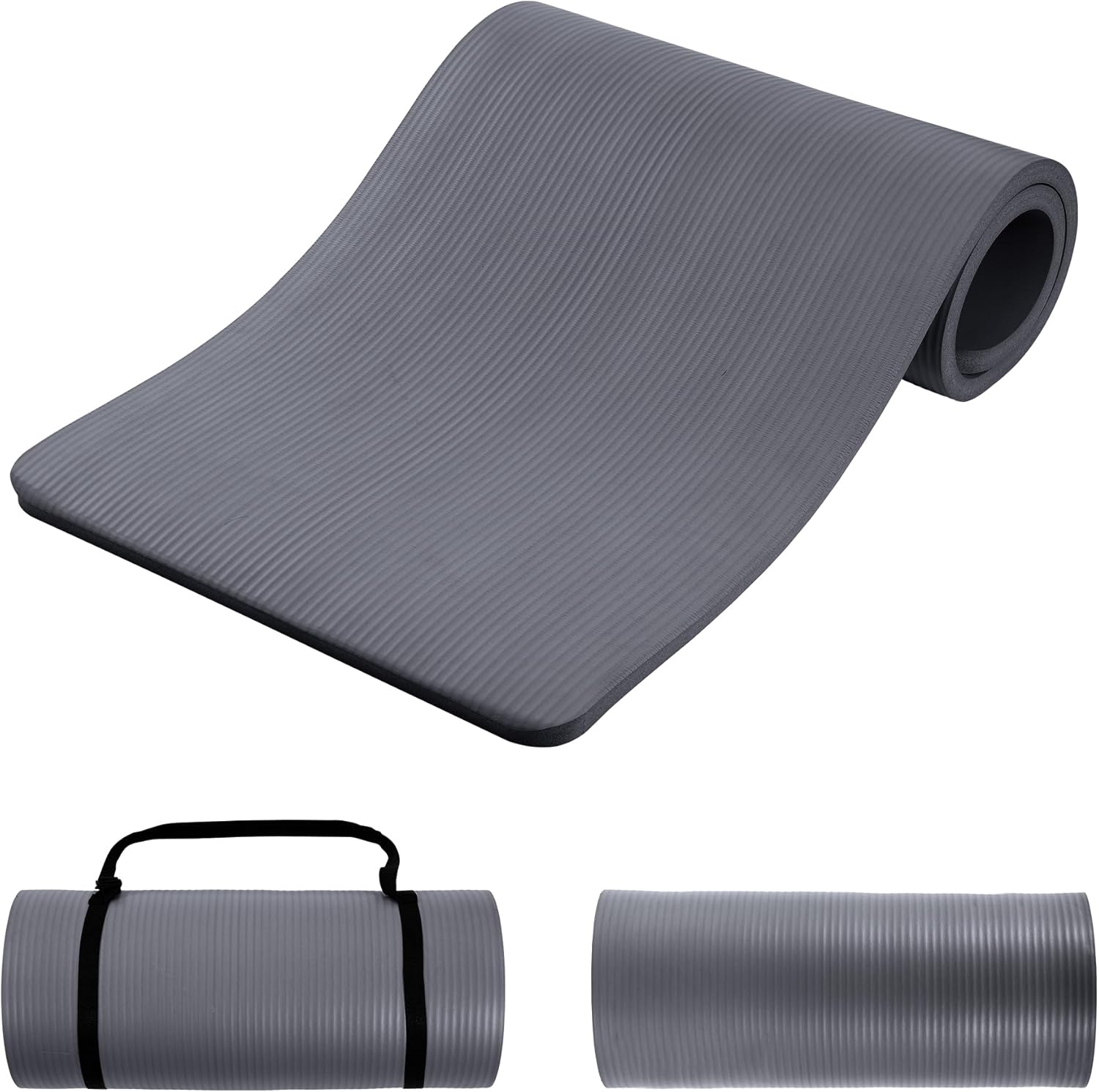 BalanceFrom 1-Inch Premium Yoga Mat for Ultimate Comfort