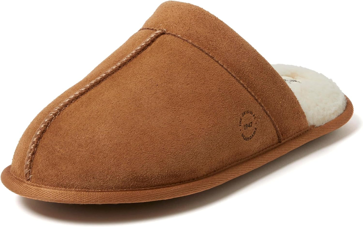 Bradford Genuine Suede House Shoe Scuff Slipper for Men