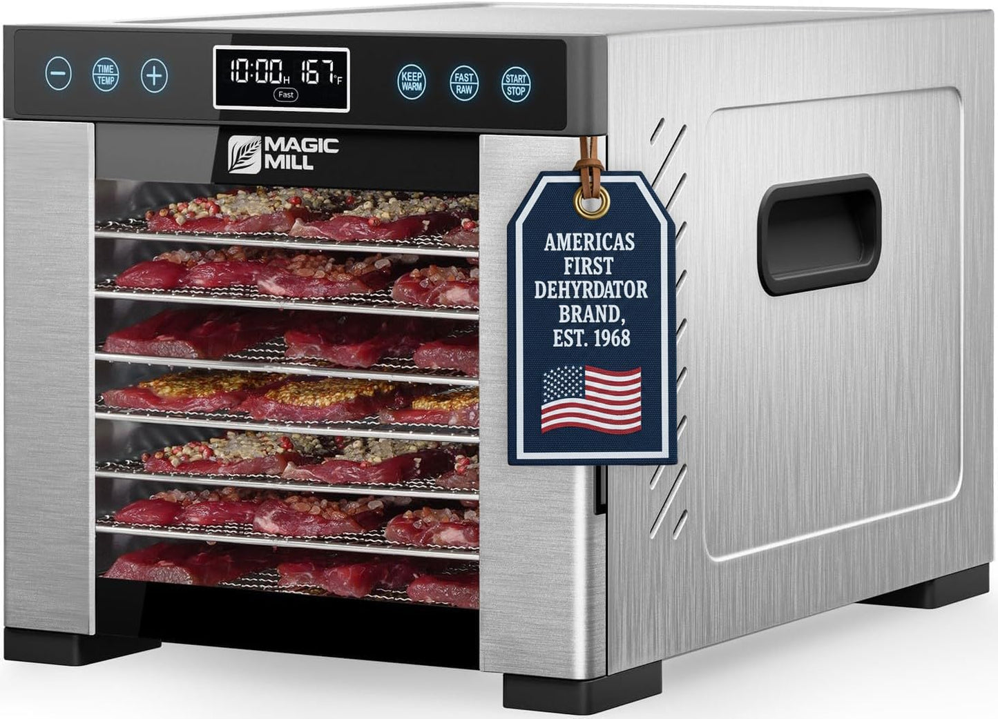 Magic Mill Pro Food Dehydrator Machine with 7 Stainless Steel Trays