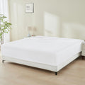 King Size Bamboo Rayon Fitted Sheet - 16 in Pocket Bright White