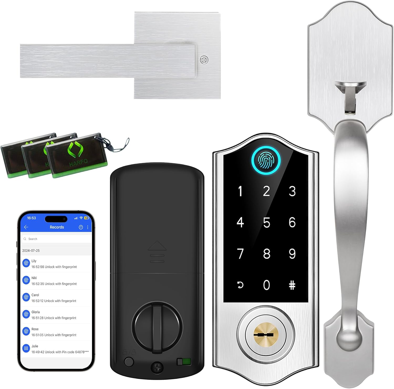 Harfo Fingerprint Smart Door Lock with Keyless Entry Features