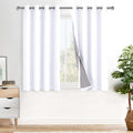 Blackout Curtains 100% Blackout Panels White W52 x L45 - Thermal