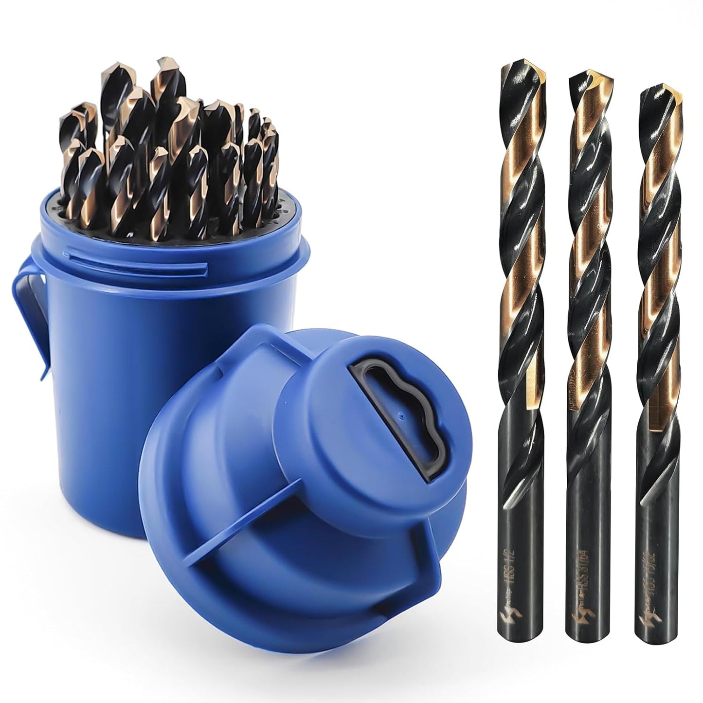 Cobalt Drill Bit Set for Stainless Steel and Wood, 29pcs
