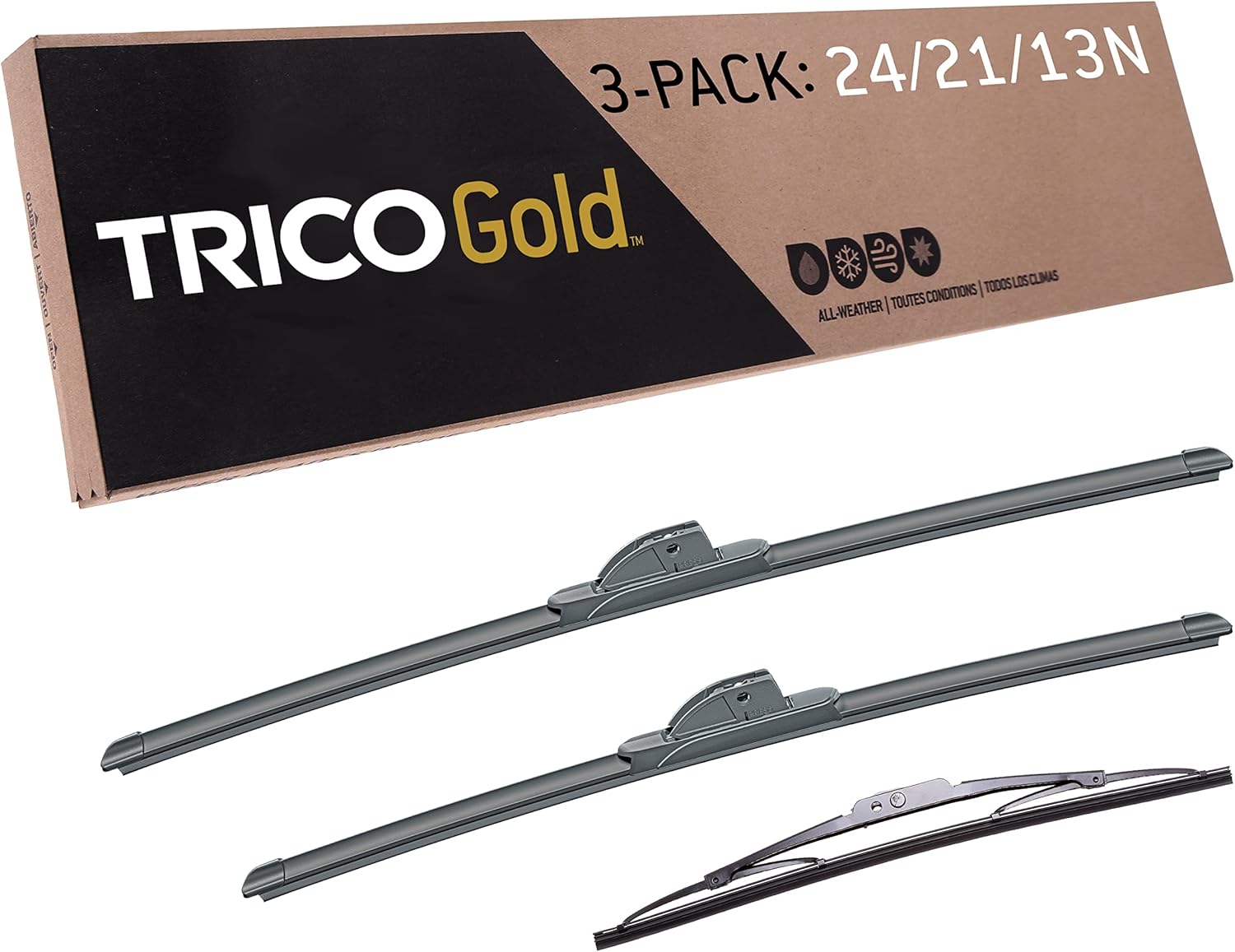 TRICO Gold 3-Piece All-Weather Wiper Blade Kit for Chevy Traverse