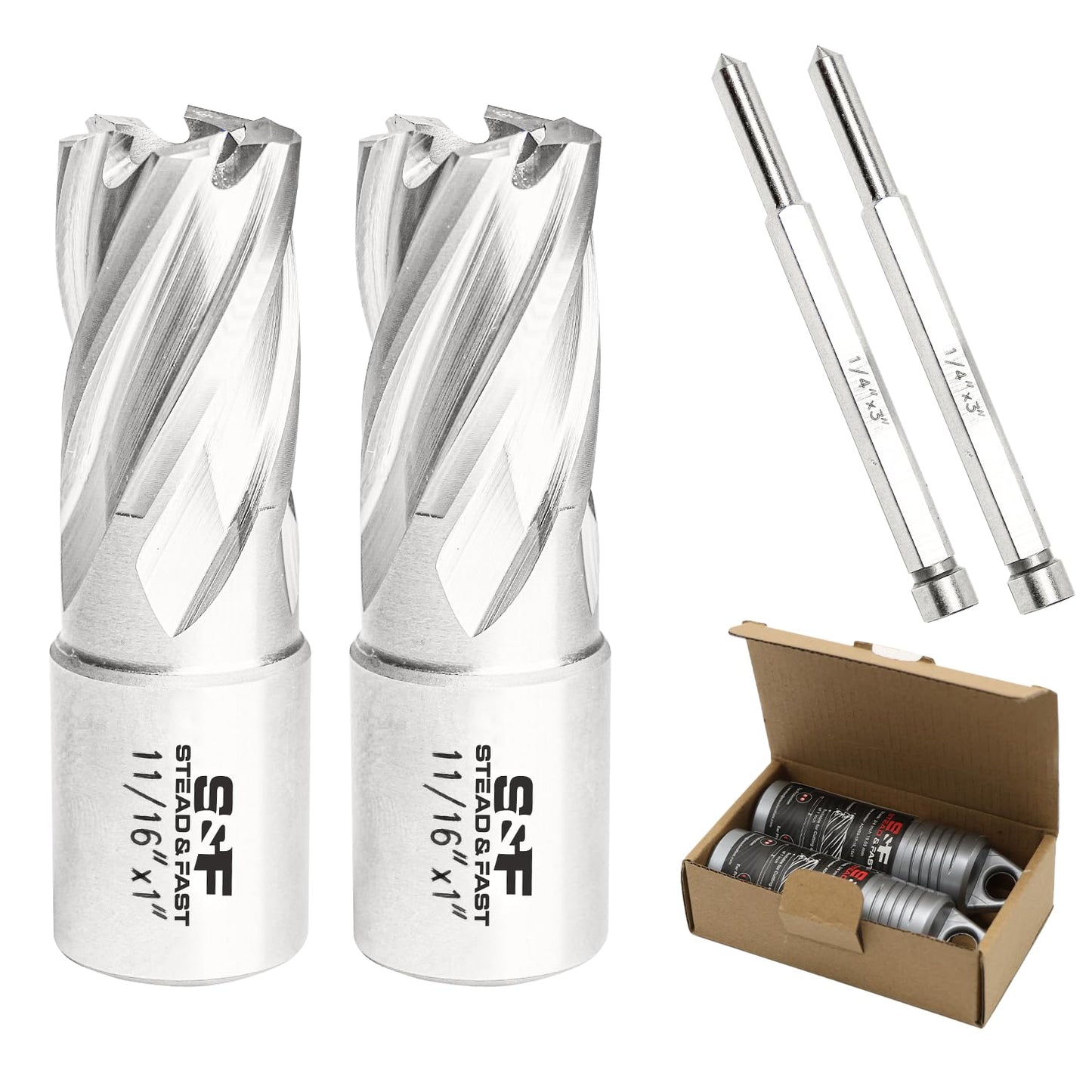 S&F STEAD & FAST Annular Cutter Set for Magnetic Drill Press