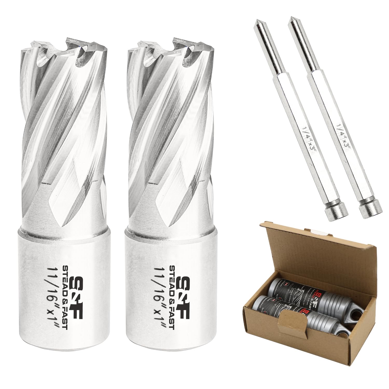 S&F STEAD & FAST Annular Cutter Set for Magnetic Drill Press