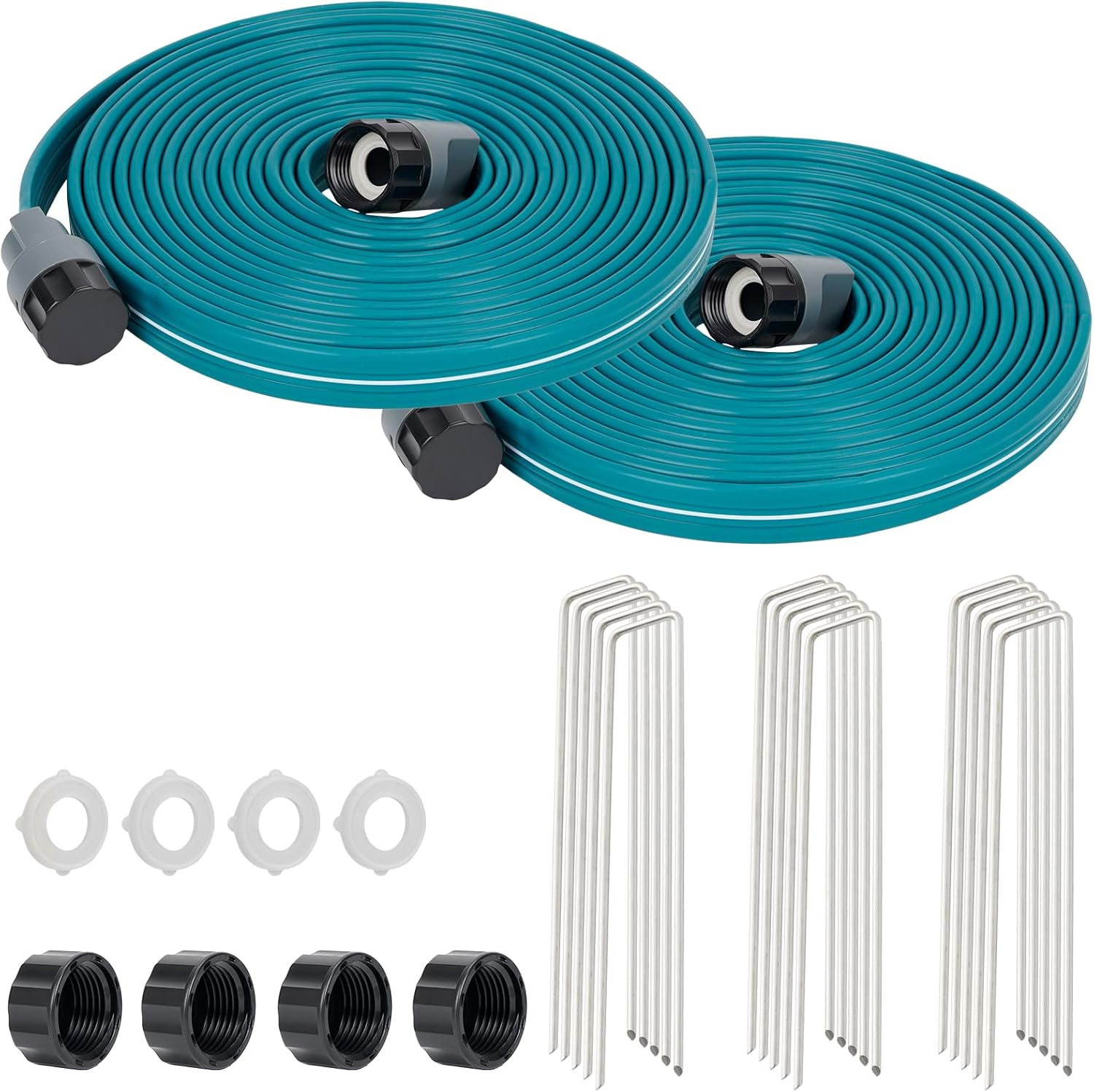 LINEX Sprinkler Soaker Hose 25 ft 2 Pack for Efficient Watering