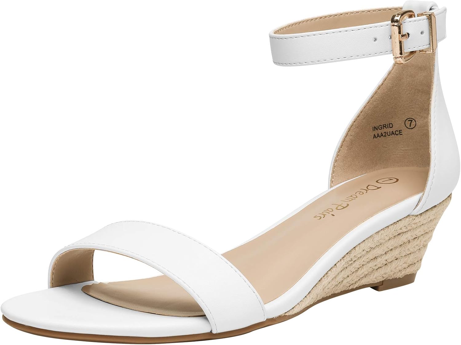 DREAM PAIRS Women's Ingrid Ankle Strap Low Wedge Sandal Review